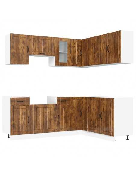 Ensemble d'armoires de cuisine 11 pcs Kalmar bois d'ingénierie