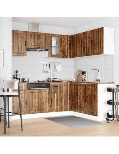 Ensemble d'armoires de cuisine 11 pcs Kalmar bois d'ingénierie