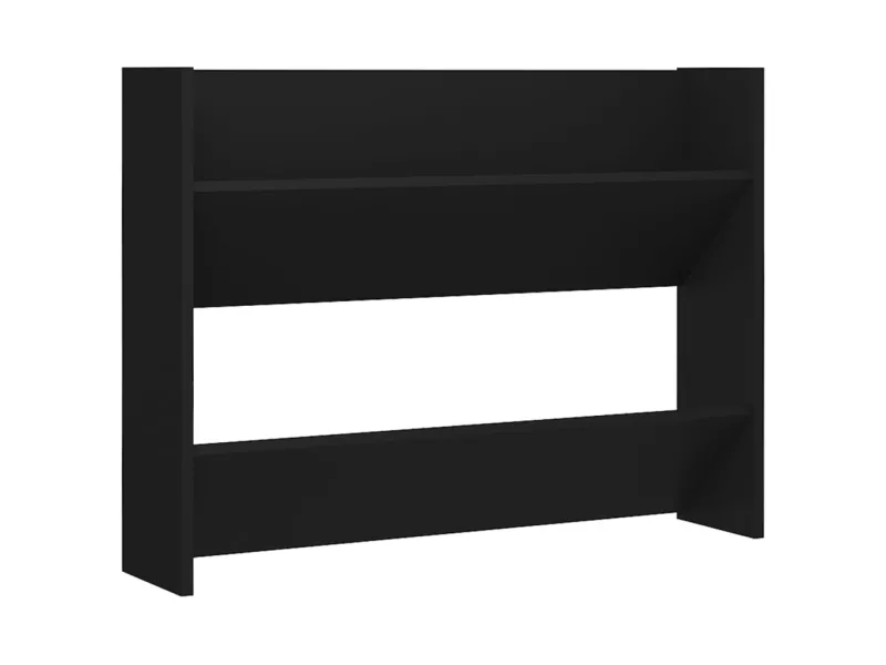 Armoire à chaussures murale Noir 80x18x60 cm Aggloméré