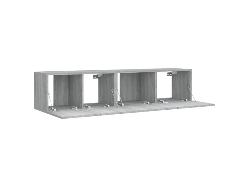 Ensemble de meubles TV 2 pcs Sonoma gris Bois d'ingénierie