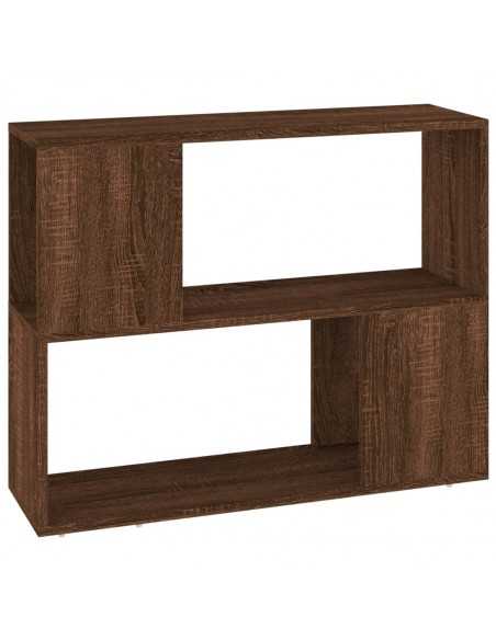 Bibliothèque/Séparateur de pièce Chêne marron 80x24x63 cm