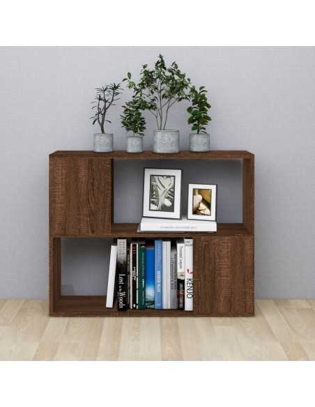 Bibliothèque/Séparateur de pièce Chêne marron 80x24x63 cm