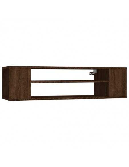 Armoire TV suspendue Chêne marron 100x30x26,5cm Bois Ingénierie