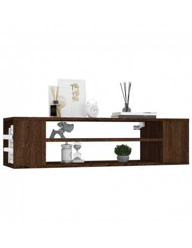 Armoire TV suspendue Chêne marron 100x30x26,5cm Bois Ingénierie