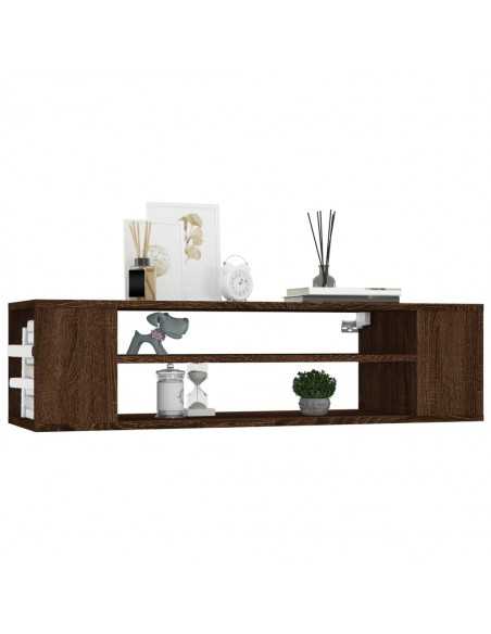 Armoire TV suspendue Chêne marron 100x30x26,5cm Bois Ingénierie