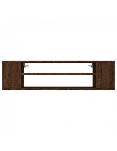 Armoire TV suspendue Chêne marron 100x30x26,5cm Bois Ingénierie