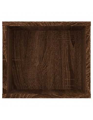 Armoire TV suspendue Chêne marron 100x30x26,5cm Bois Ingénierie