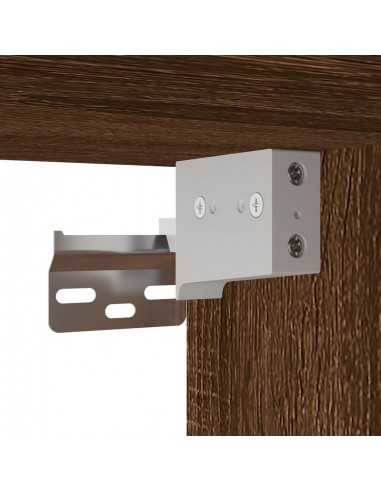 Armoire TV suspendue Chêne marron 100x30x26,5cm Bois Ingénierie