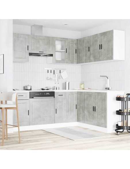 Ensemble d'armoires de cuisine 11 pcs Porto bois d'ingénierie