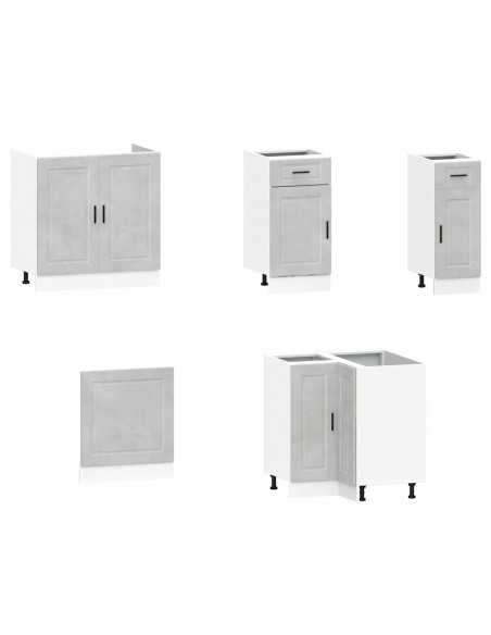 Ensemble d'armoires de cuisine 11 pcs Porto bois d'ingénierie