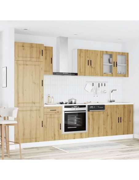 Ensemble d'armoires de cuisine 8 pcs Kalmar bois d'ingénierie