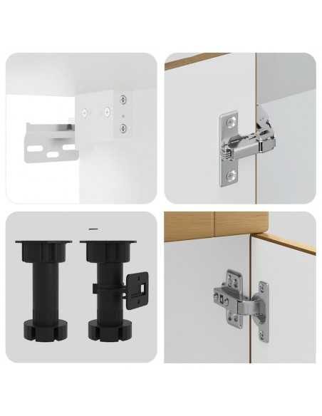 Ensemble d'armoires de cuisine 8 pcs Kalmar bois d'ingénierie