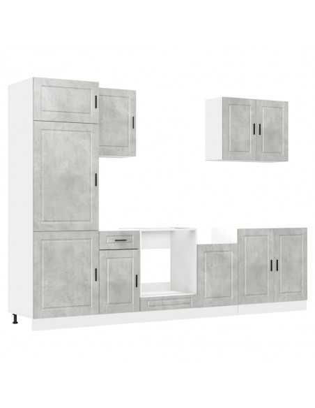 Ensemble d'armoires de cuisine 7 pcs Kalmar bois d'ingénierie