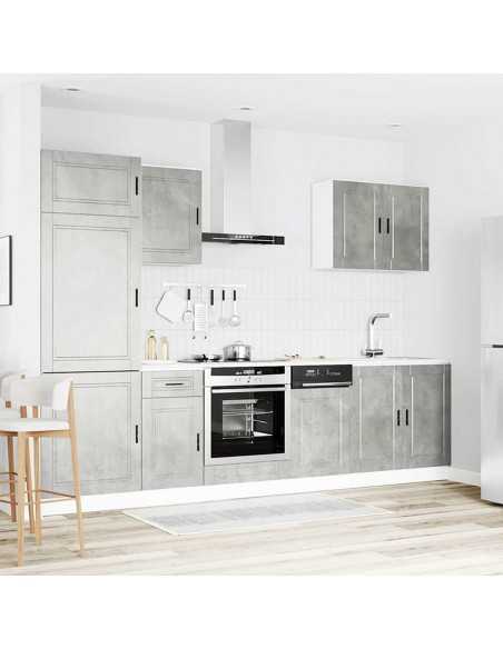 Ensemble d'armoires de cuisine 7 pcs Kalmar bois d'ingénierie