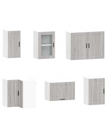 Ensemble d'armoires de cuisine 11 pcs Porto bois d'ingénierie