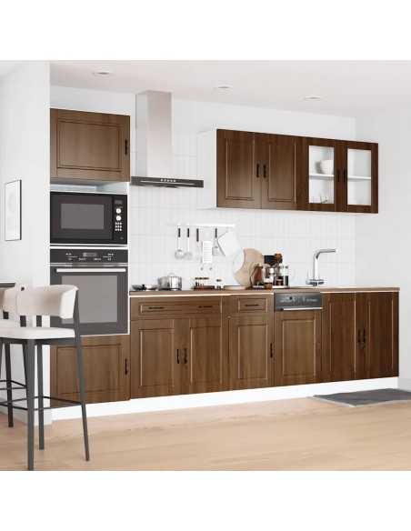 Ensemble d'armoires de cuisine 7 pcs Kalmar bois d'ingénierie
