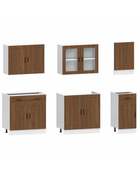Ensemble d'armoires de cuisine 7 pcs Kalmar bois d'ingénierie