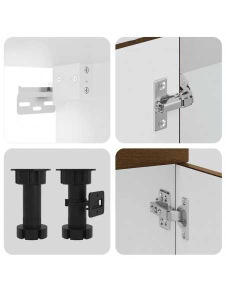 Ensemble d'armoires de cuisine 7 pcs Kalmar bois d'ingénierie