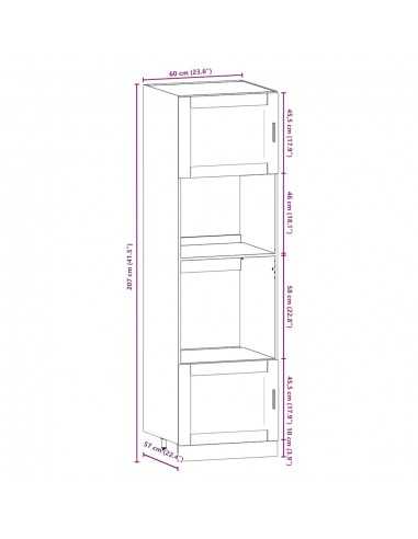 Ensemble d'armoires de cuisine 7 pcs Kalmar bois d'ingénierie