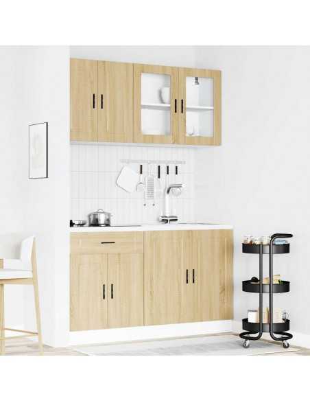 Ensemble d'armoires de cuisine 4 pcs Kalmar bois d'ingénierie