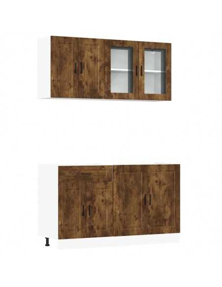 Ensemble d'armoires de cuisine 4 pcs Kalmar bois d'ingénierie