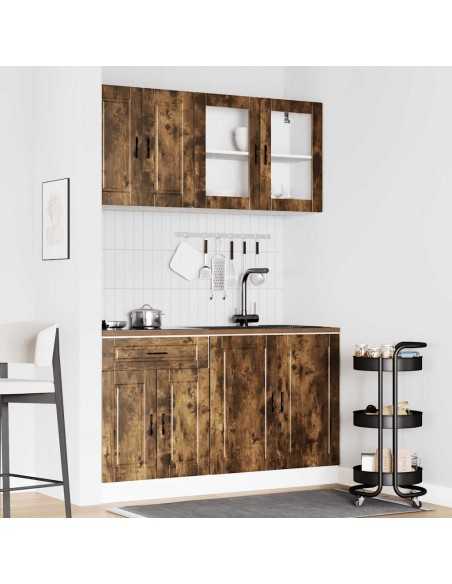Ensemble d'armoires de cuisine 4 pcs Kalmar bois d'ingénierie