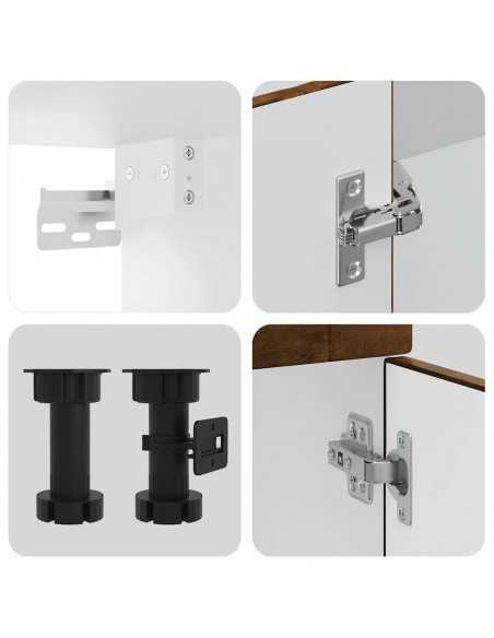 Ensemble d'armoires de cuisine 4 pcs Kalmar bois d'ingénierie