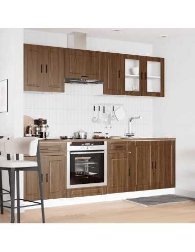 Ensemble d'armoires de cuisine 8 pcs Kalmar bois d'ingénierie
