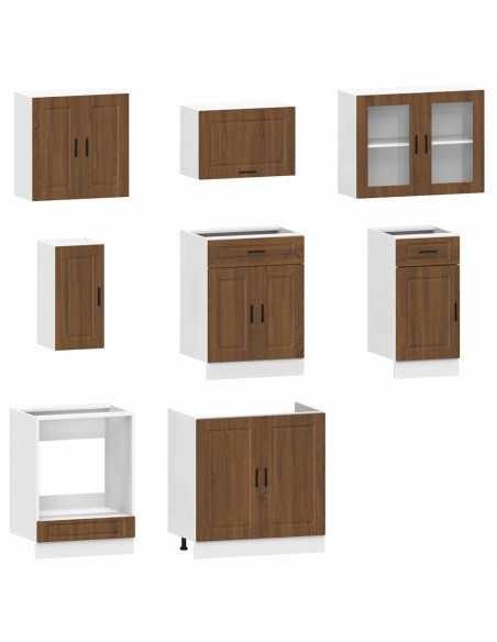 Ensemble d'armoires de cuisine 8 pcs Kalmar bois d'ingénierie