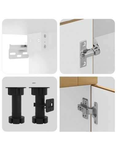 Ensemble d'armoires de cuisine 11 pcs Porto bois d'ingénierie