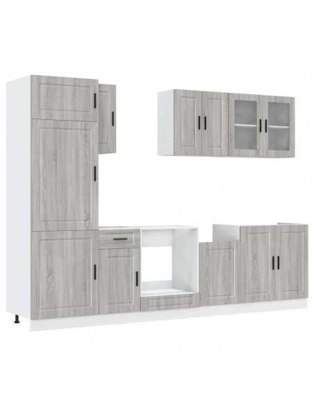 Ensemble d'armoires de cuisine 8 pcs Kalmar bois d'ingénierie