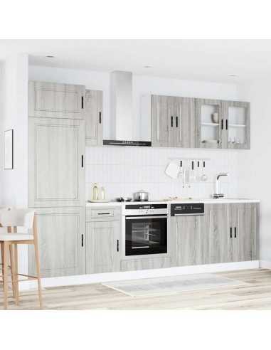 Ensemble d'armoires de cuisine 8 pcs Kalmar bois d'ingénierie
