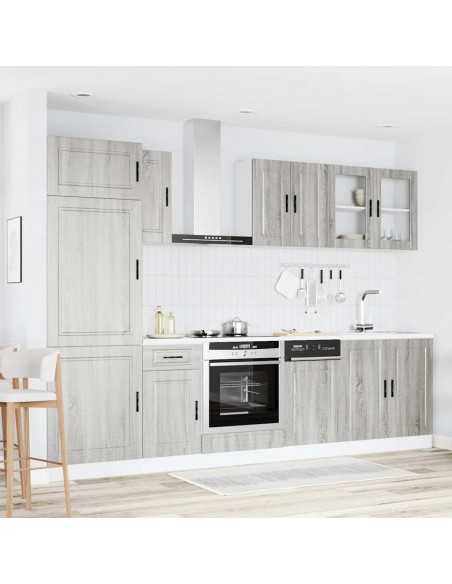 Ensemble d'armoires de cuisine 8 pcs Kalmar bois d'ingénierie