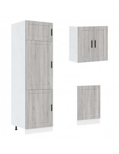 Ensemble d'armoires de cuisine 8 pcs Kalmar bois d'ingénierie