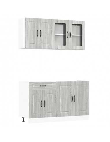 Ensemble d'armoires de cuisine 4 pcs Kalmar bois d'ingénierie