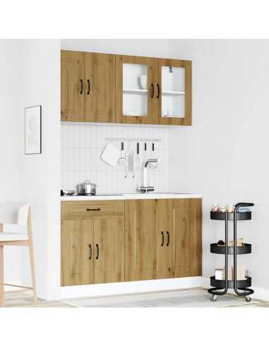 Ensemble d'armoires de cuisine 4 pcs Kalmar bois d'ingénierie