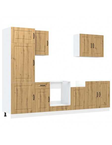 Ensemble d'armoires de cuisine 7 pcs Kalmar bois d'ingénierie