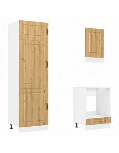 Ensemble d'armoires de cuisine 7 pcs Kalmar bois d'ingénierie