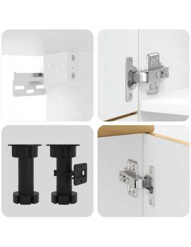 Ensemble d'armoires de cuisine 7 pcs Kalmar bois d'ingénierie