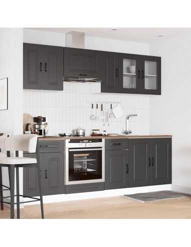 Ensemble d'armoires de cuisine 8 pcs Kalmar bois d'ingénierie