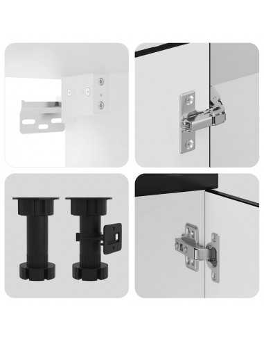 Ensemble d'armoires de cuisine 7 pcs Kalmar bois d'ingénierie