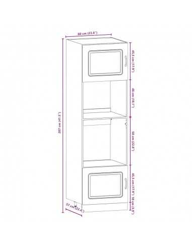 Ensemble d'armoires de cuisine 7 pcs Kalmar bois d'ingénierie