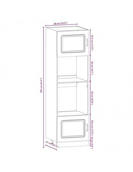 Ensemble d'armoires de cuisine 7 pcs Kalmar bois d'ingénierie
