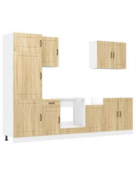 Ensemble d'armoires de cuisine 7 pcs Kalmar bois d'ingénierie