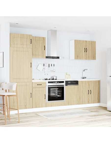 Ensemble d'armoires de cuisine 7 pcs Kalmar bois d'ingénierie