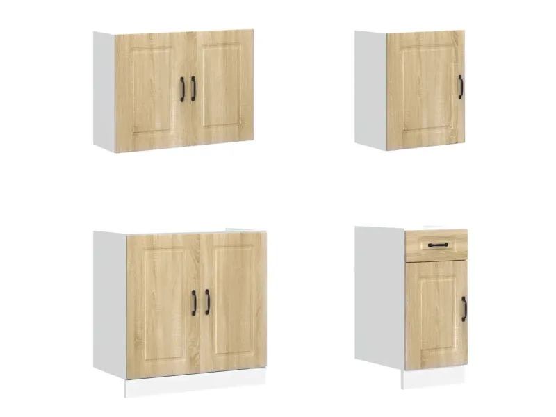 Ensemble d'armoires de cuisine 7 pcs Kalmar bois d'ingénierie