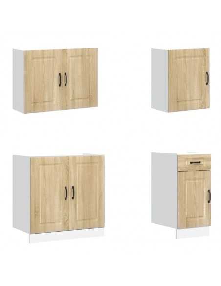 Ensemble d'armoires de cuisine 7 pcs Kalmar bois d'ingénierie