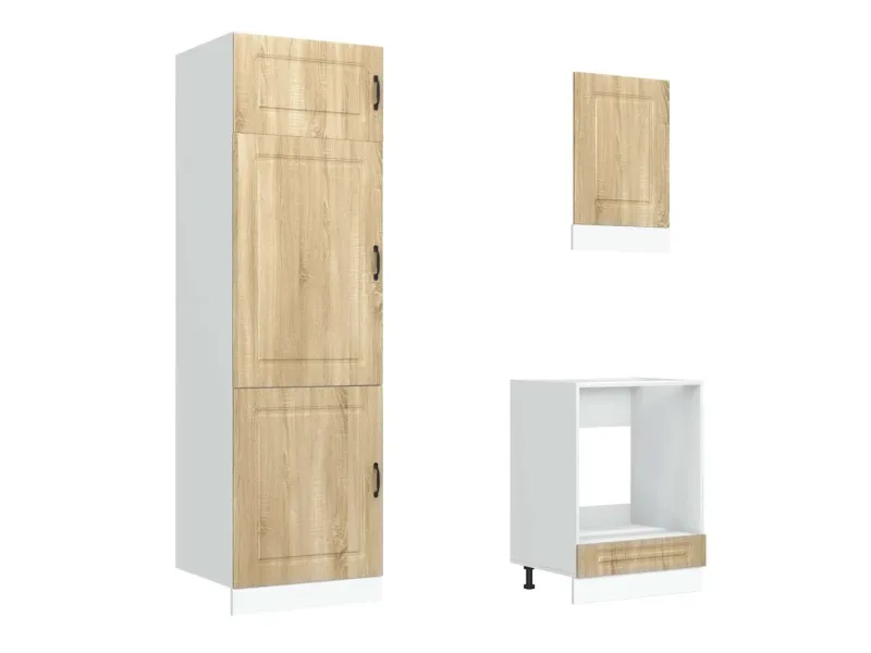 Ensemble d'armoires de cuisine 7 pcs Kalmar bois d'ingénierie