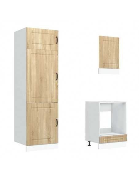 Ensemble d'armoires de cuisine 7 pcs Kalmar bois d'ingénierie