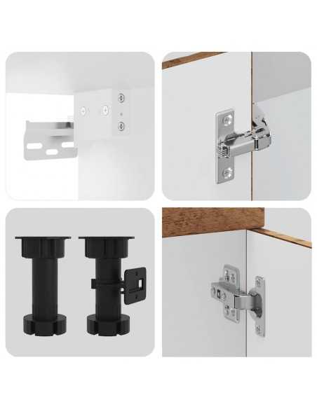 Ensemble d'armoires de cuisine 8 pcs Kalmar bois d'ingénierie